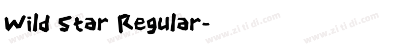 Wild Star Regular字体转换